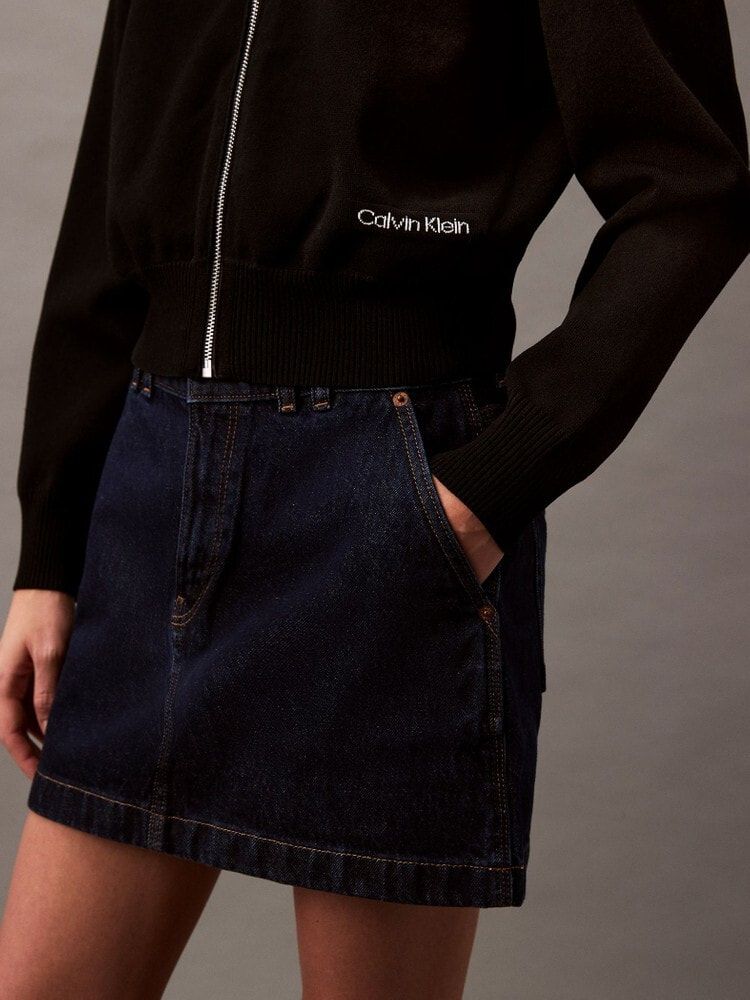 Calvin Klein - Áo khoác ấm CK nữ Half Milano Zip Bomber With Cotton