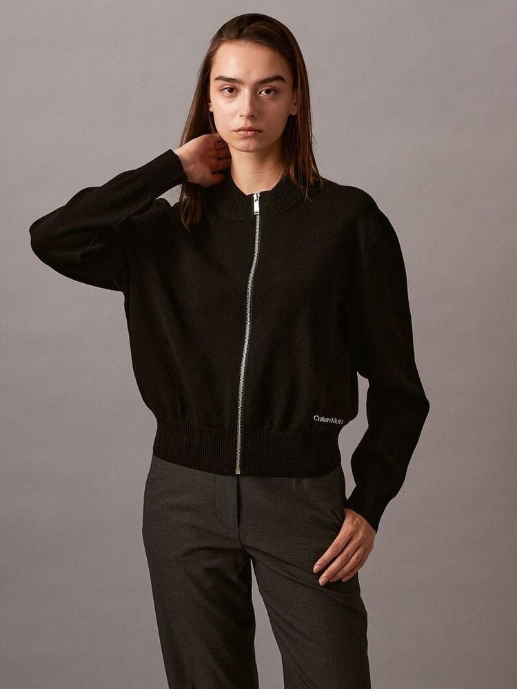 Calvin Klein - Áo khoác ấm CK nữ Half Milano Zip Bomber With Cotton