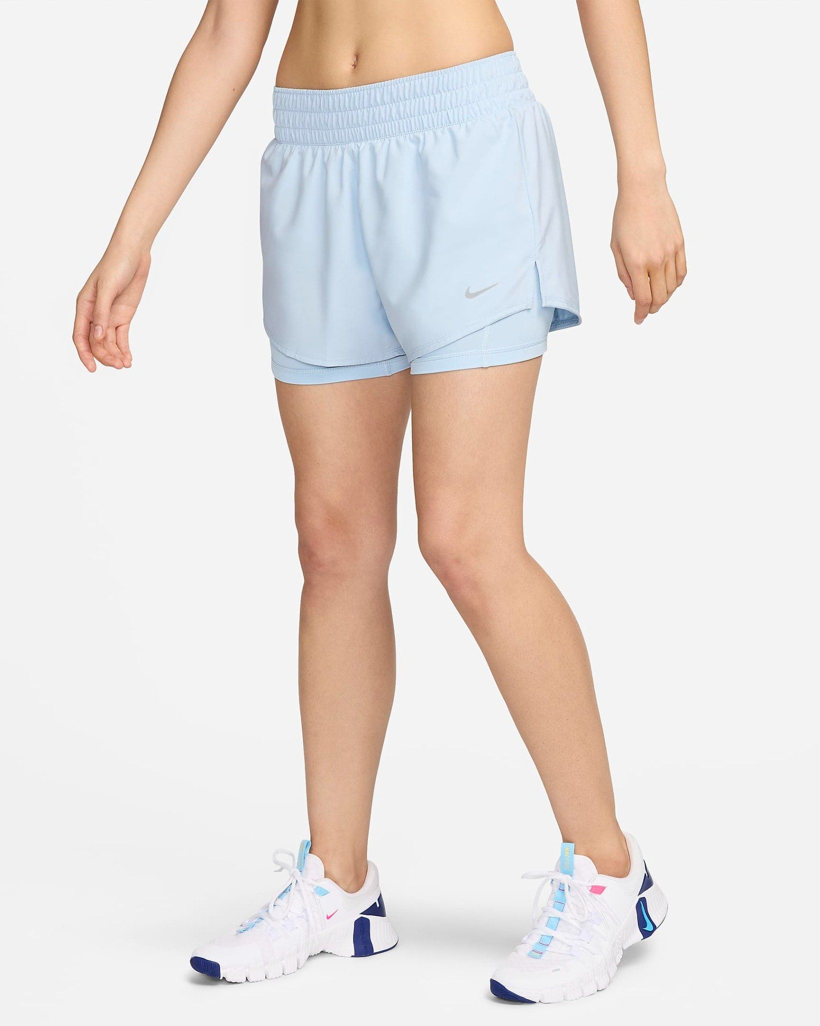 Nike - Quần ngắn thể thao Nữ Dri-FIT One Women's Mid-rise 2-in-1 Shorts