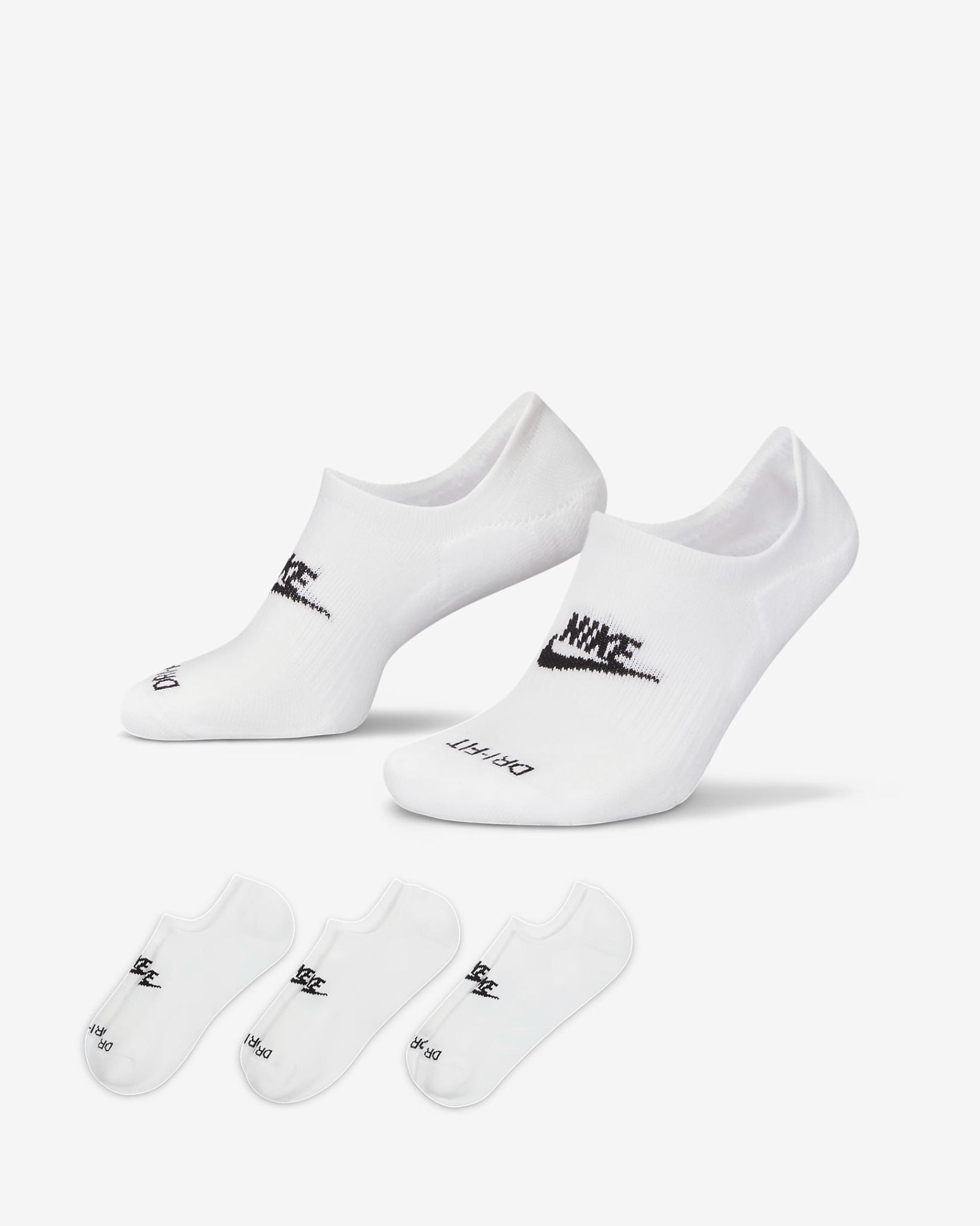 Nike - Bộ ba đôi Vớ thể thao Nam Nữ Everyday Plus Cushioned Nike Footie Socks