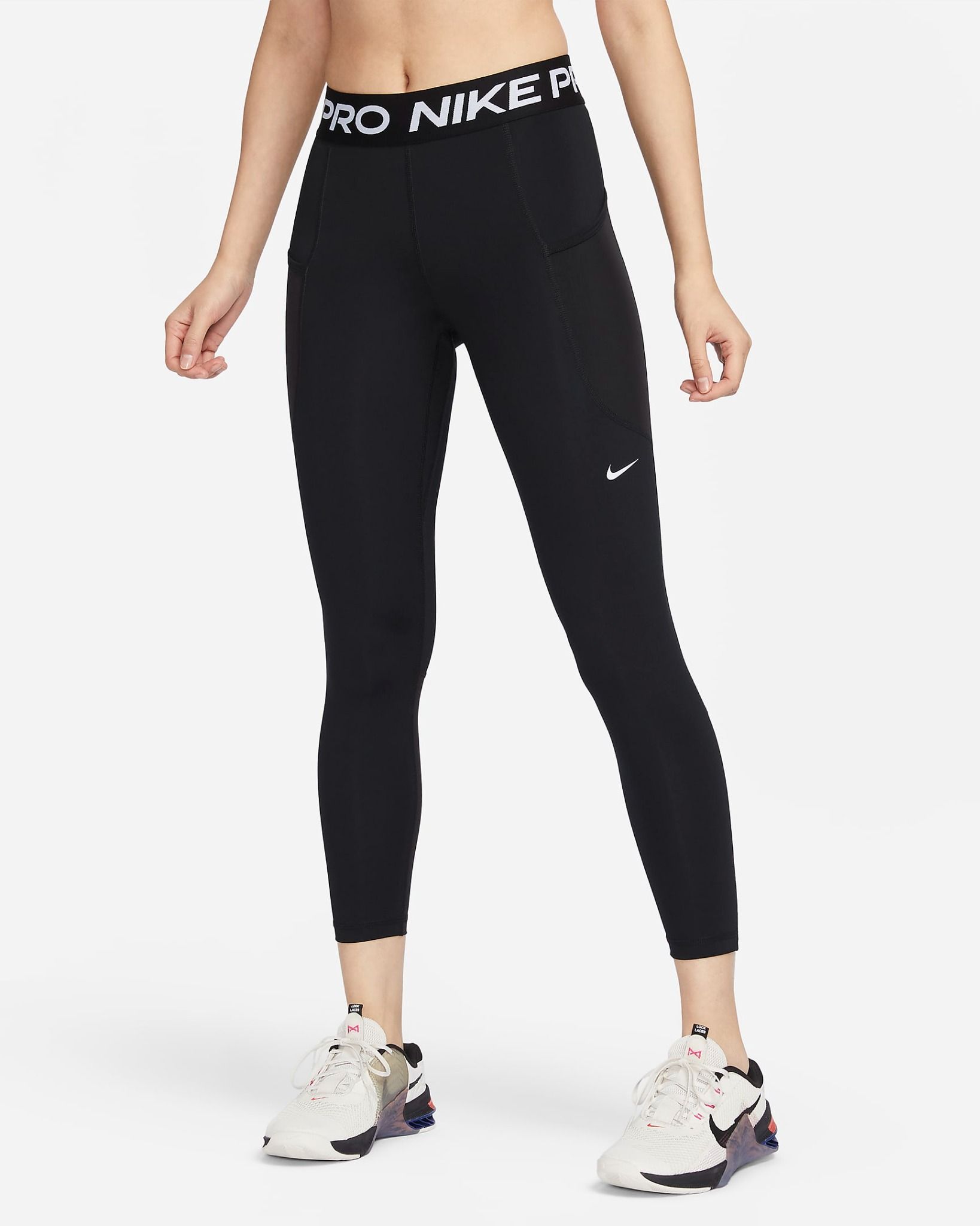 Nike - Quần dài ống bó Nữ Pro 365 Women's Mid-Rise 7/8 Leggings with Pockets