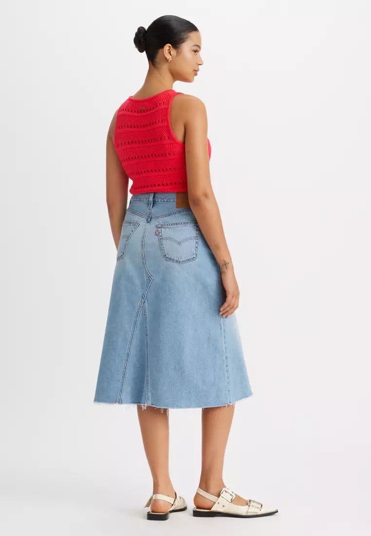 Levi's - Váy jeans nữ Women's High-Rise A-Line Deconstructed Skirt