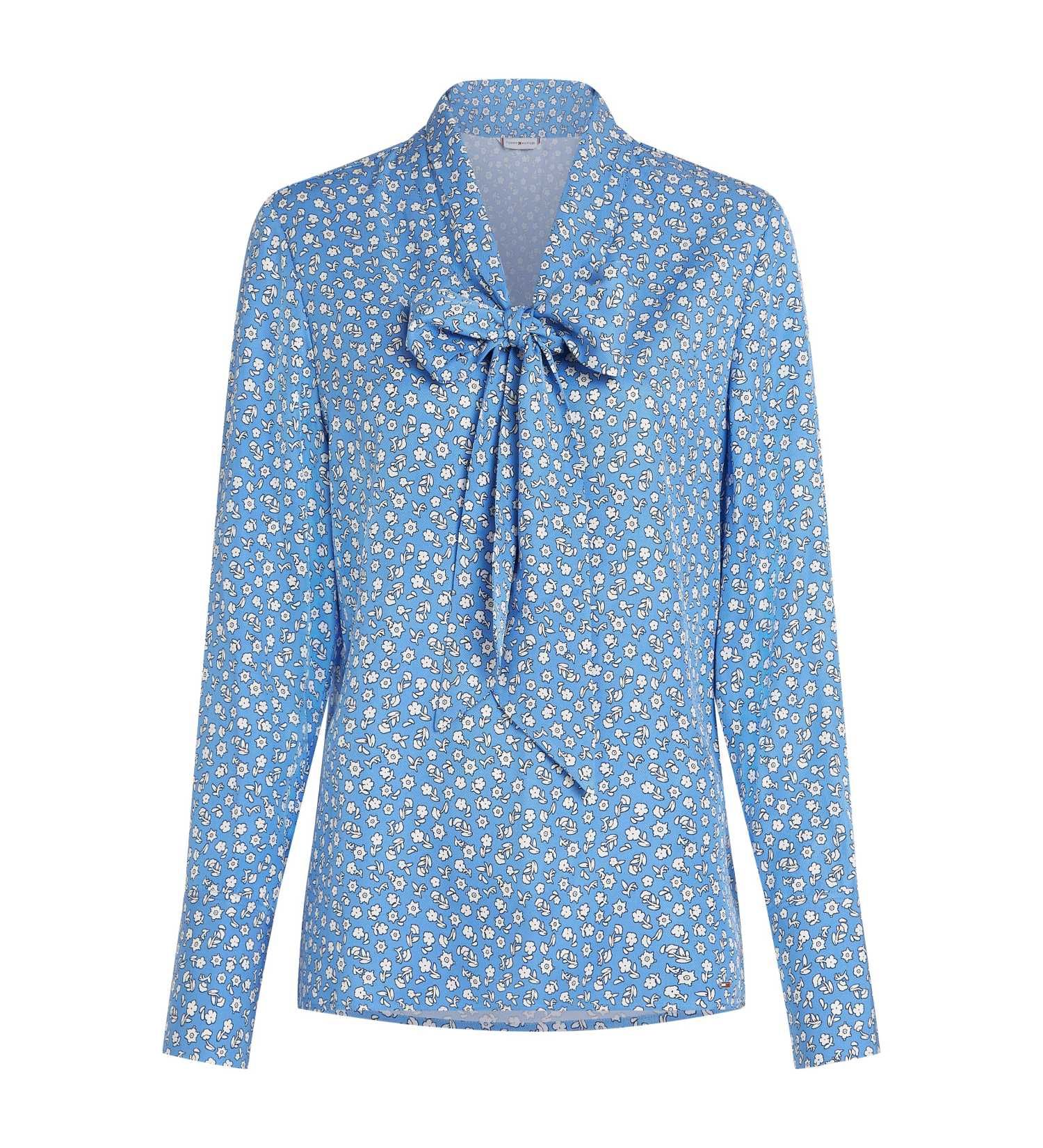 Tommy Hilfiger - Áo thời trang tay dài nữ Fluid Viscose Bow Long BLOUSE