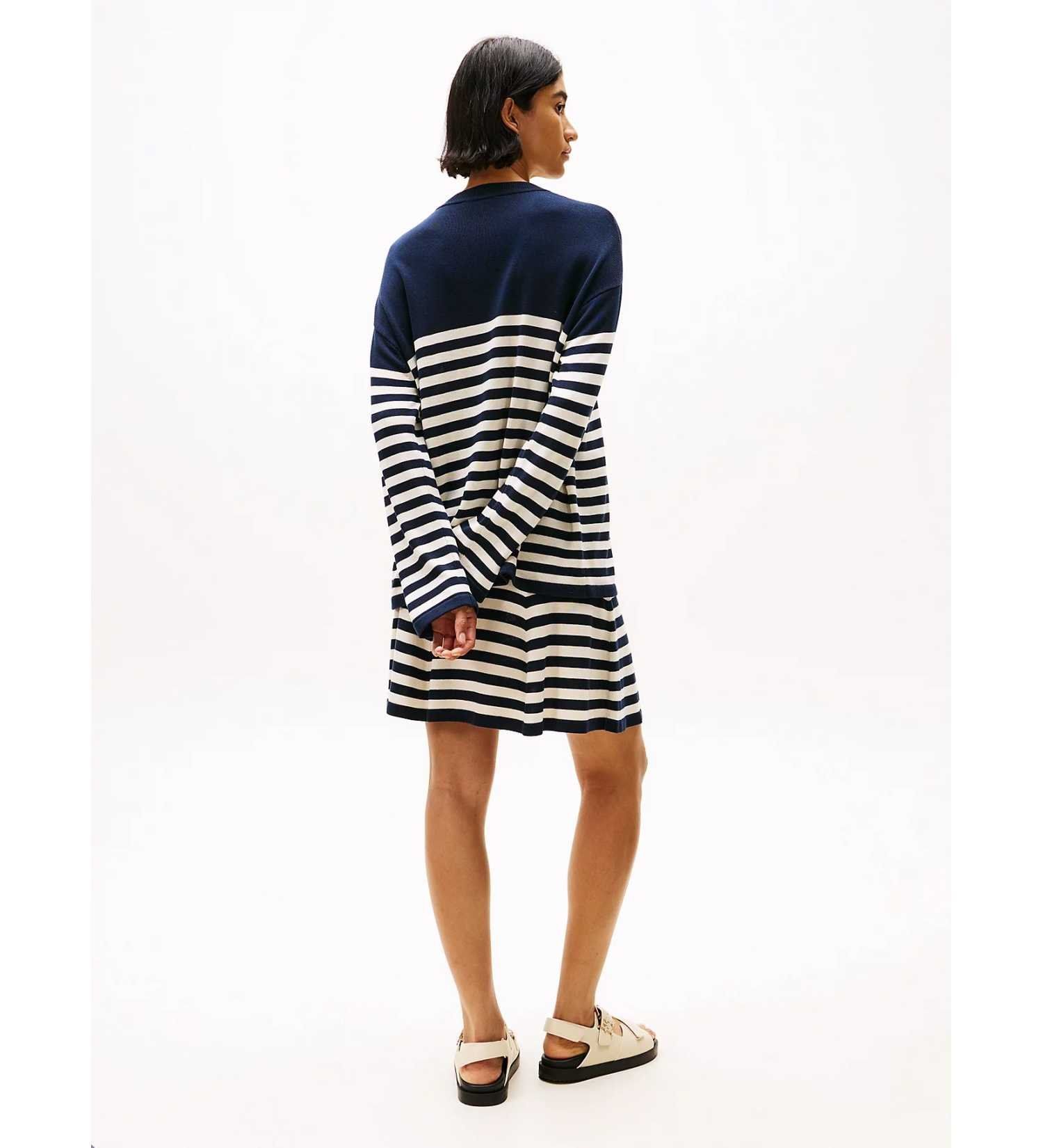 Tommy Hilfiger - Áo len tay dài nữ Lyocell Silk Relaxed Sweater