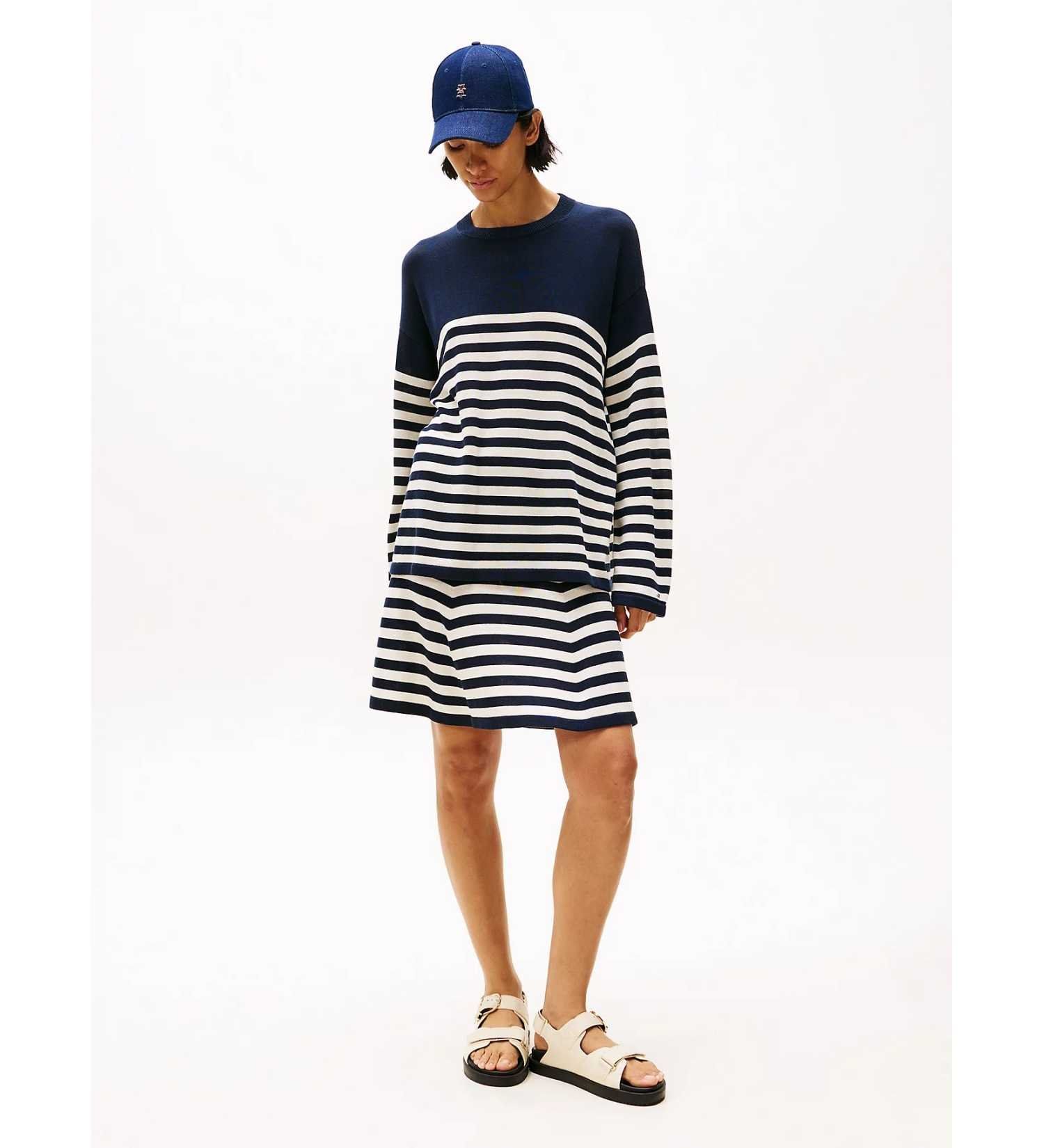 Tommy Hilfiger - Áo len tay dài nữ Lyocell Silk Relaxed Sweater