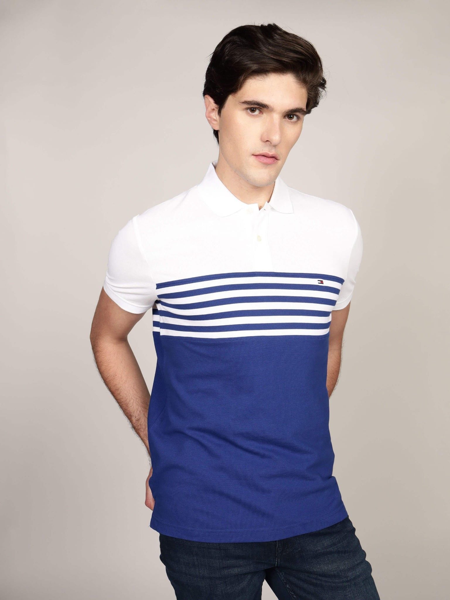 Tommy Hilfiger - Áo polo tay ngắn nam Blocking Regular Polo