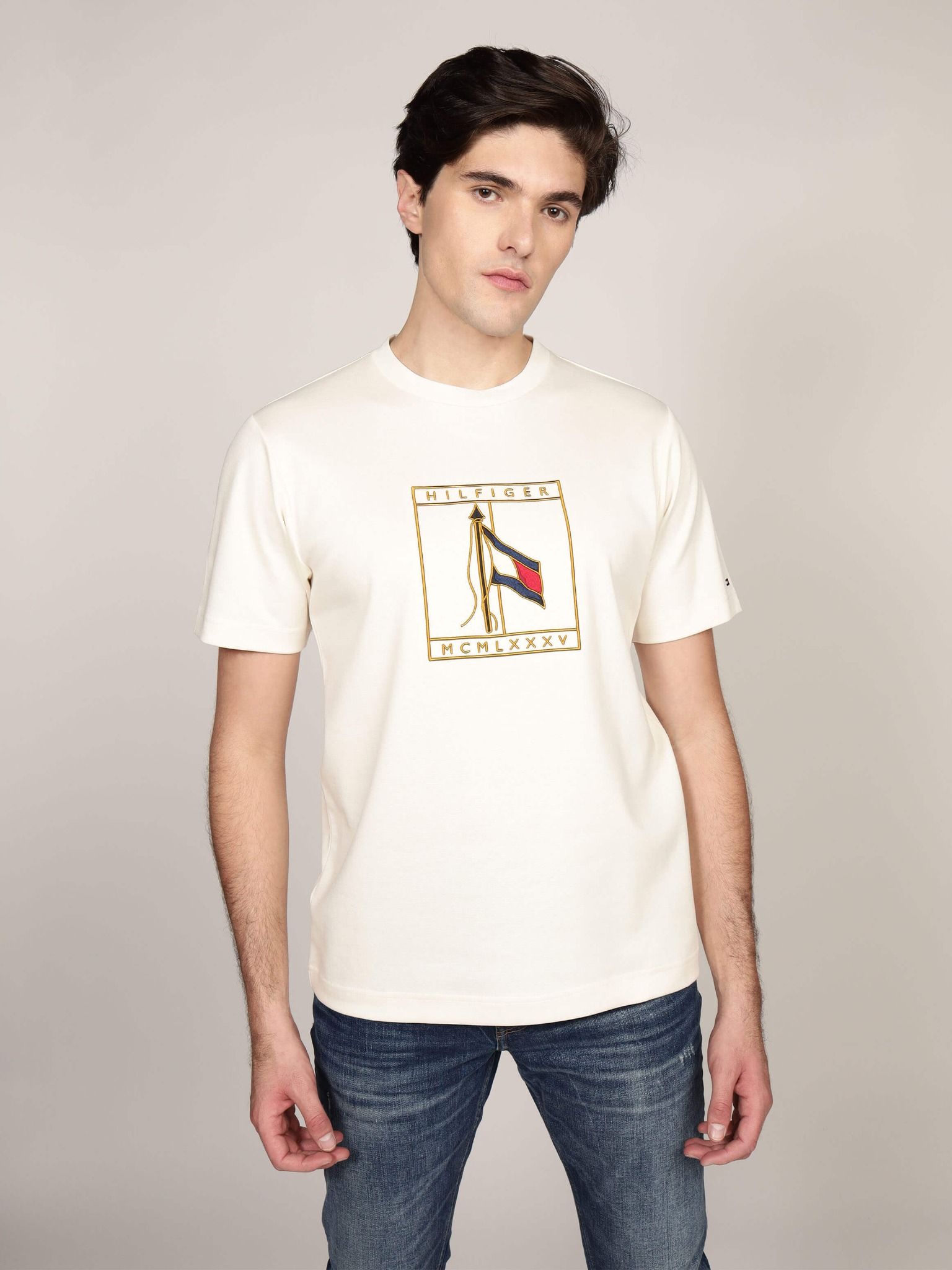 Tommy Hilfiger - Áo thun tay ngắn nam TH Interlock Pique Icon Tee