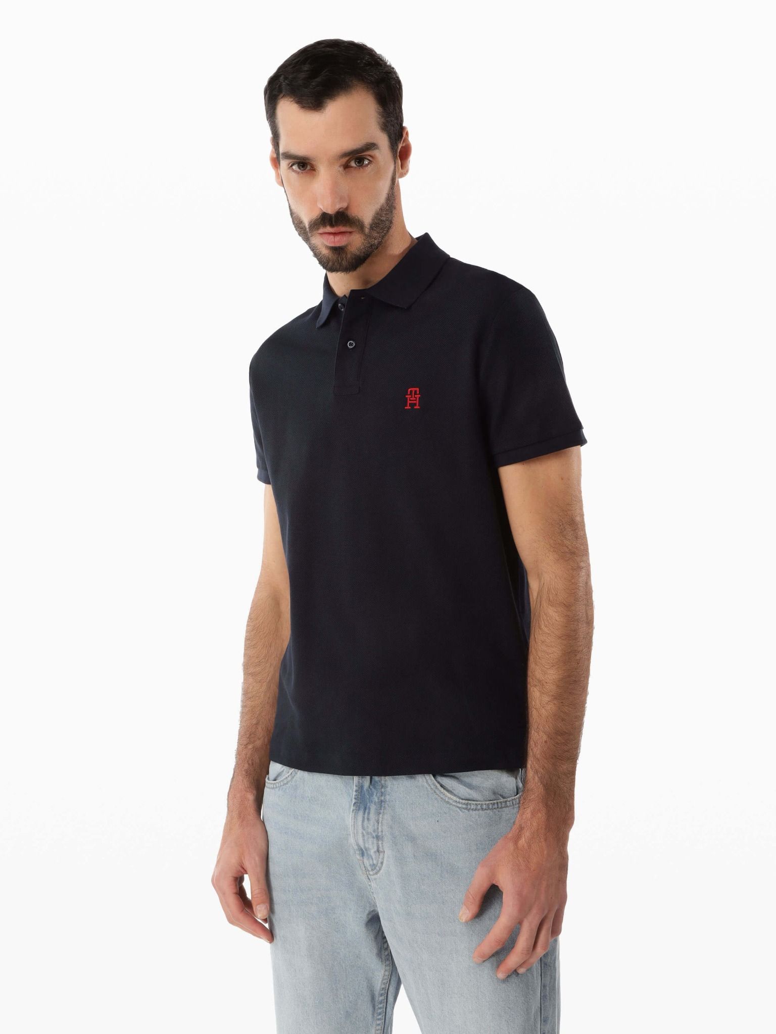 Tommy Hilfiger - Áo polo tay ngắn nam TH Imd Regular Monogram Polo