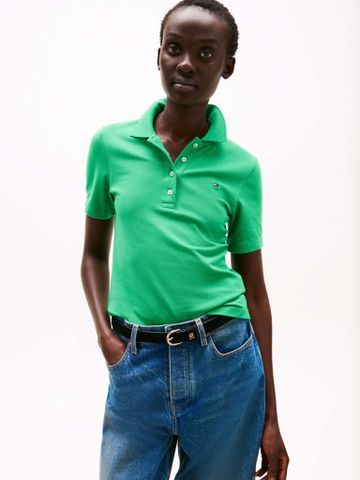 Tommy Hilfiger - Áo polo tay ngắn nữ 1985 Slim Pique Polo