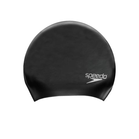 Speedo - Nón bơi nam nữ Long Hair Cap Au Black Swimming