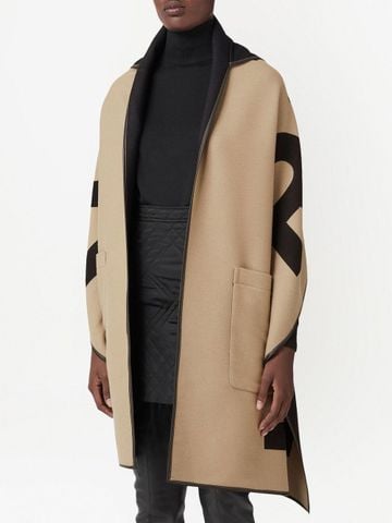 Burberry - Áo choàng nam nữ jacquard hooded cape