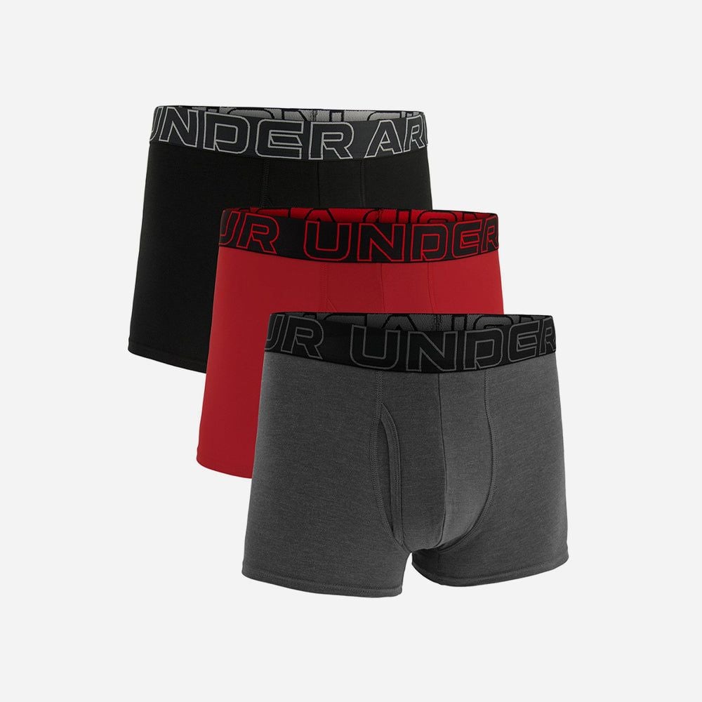 Under Armour - Bộ ba Quần lót nam Performance Cotton 3Inch Training