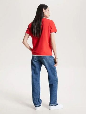 Tommy Hilfiger - Áo thun tay ngắn nữ Regular Corp Logo Tê - 2