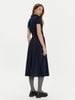 Tommy Hilfiger - Đầm polo tay ngắn nữ Women's Navy Blue Gold Btn Mix Polo Dress