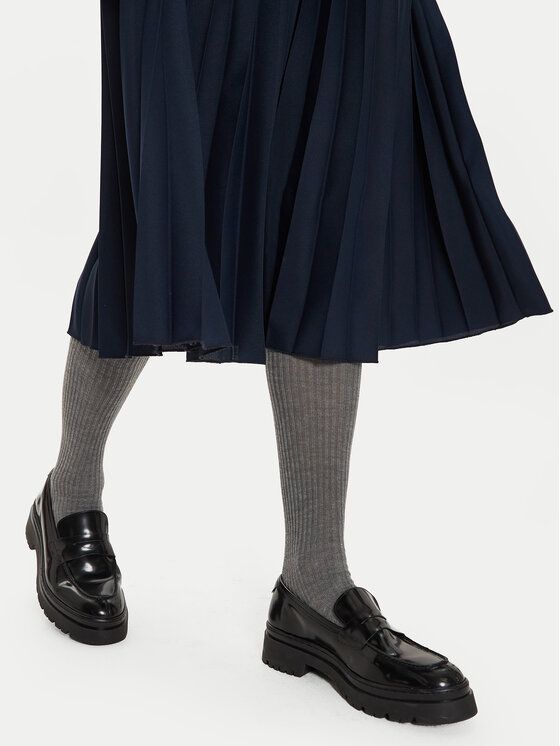 Tommy Hilfiger - Đầm polo tay ngắn nữ Women's Navy Blue Gold Btn Mix Polo Dress