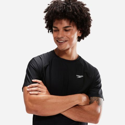 Speedo - Áo bơi tay ngắn chống nắng nam Ess Swimtee Swimming