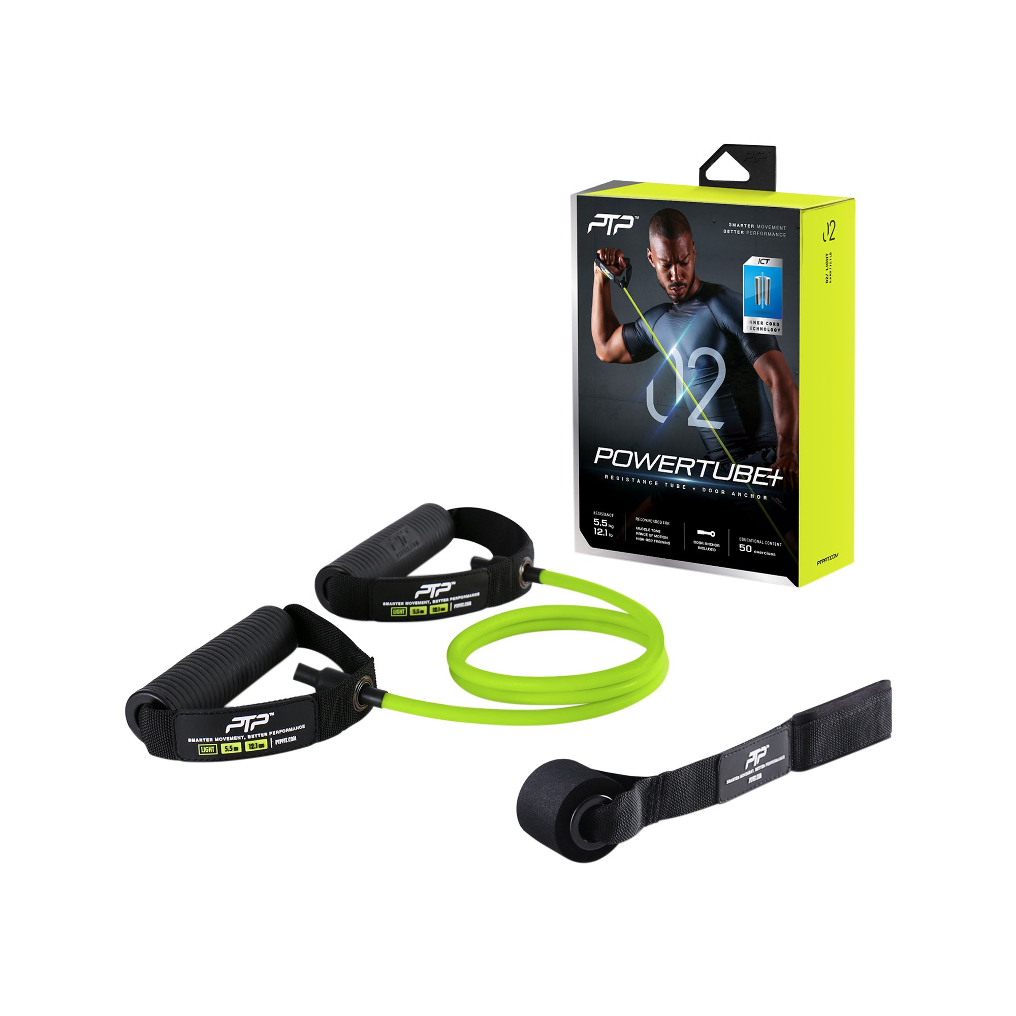 Ptp - Dụng cụ kháng lực tập gym nam nữ Powertube+ Light Lime