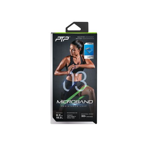 Ptp - Dụng cụ kháng lực tập gym nam nữ Microband Medium Green - 2