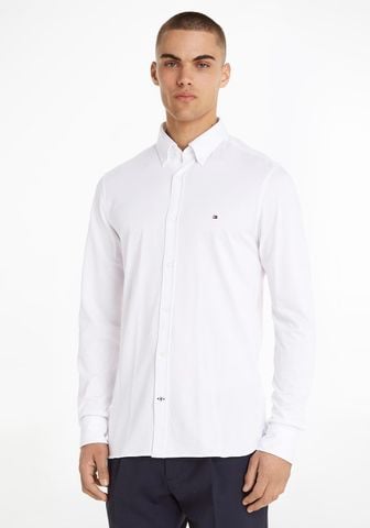 Tommy Hilfiger - Áo sơ mi tay dài nam 1985 Knit Solid Slim Fit Shirt