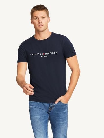 Tommy Hilfiger - Áo cotton tay ngắn nam Im Core Tommy Logo Tee - 2