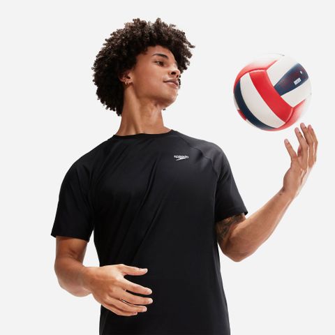 Speedo - Áo bơi tay ngắn chống nắng nam Ess Swimtee Swimming