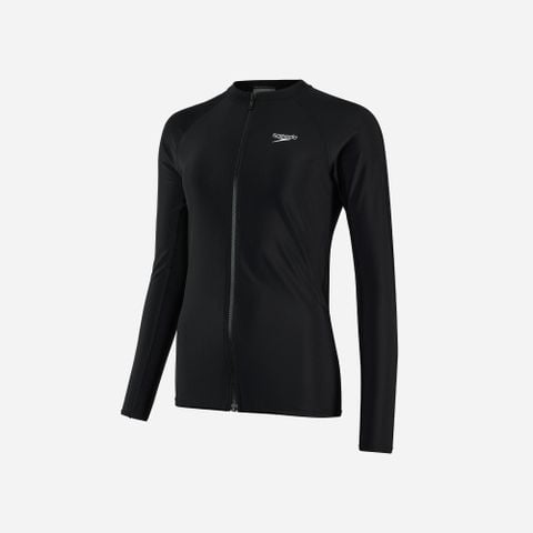 Speedo - Áo bơi tay dài chống nắng nữ Zip Sunt Swimming