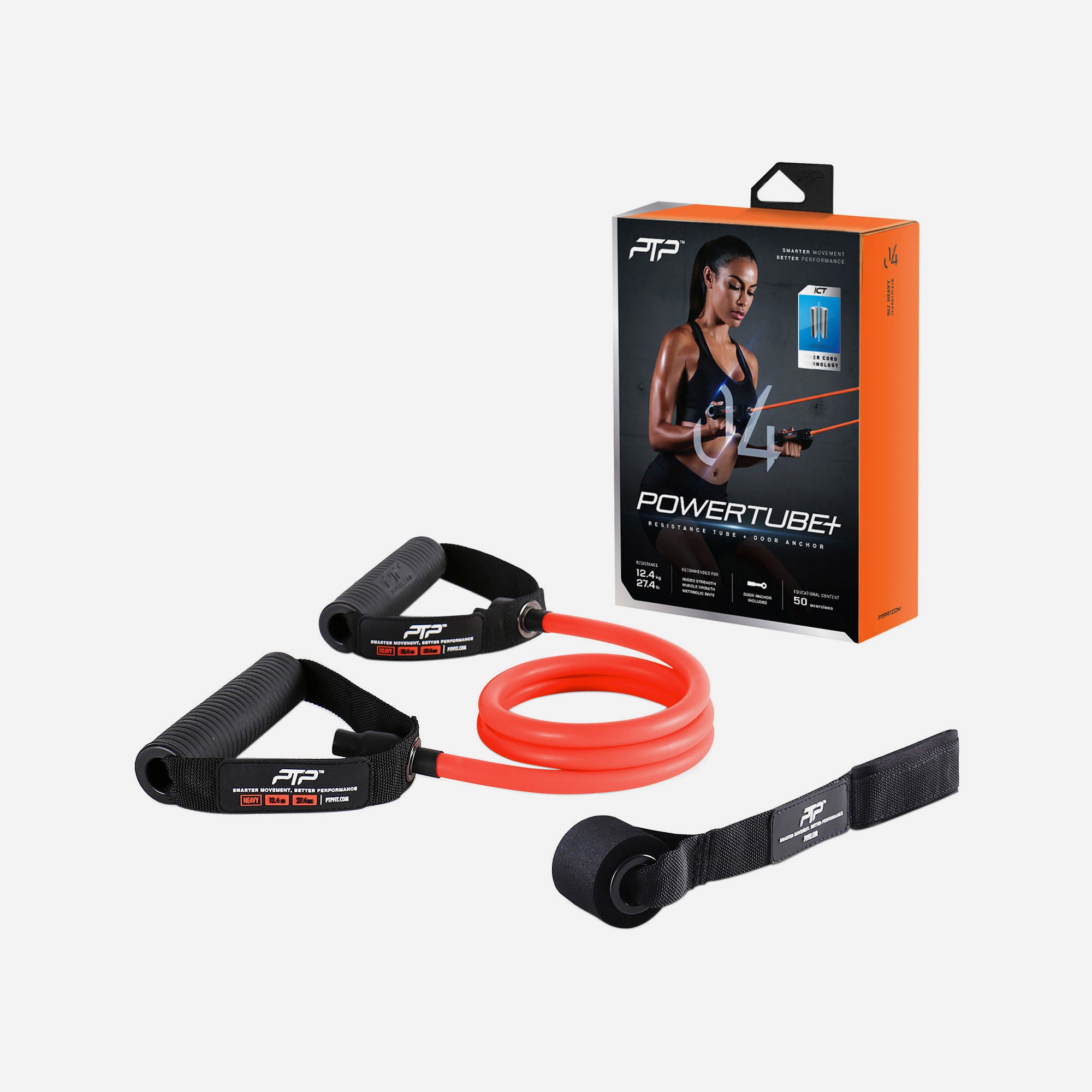 Ptp - Dây tập đàn hồi nam nữ Powertube+ Heavy Orange Training