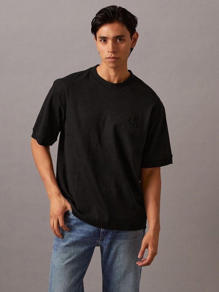 Calvin Klein - Áo thun thời trang CK nam Premium Interlock Tee