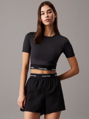 Calvin Klein - Áo tay ngắn thể thao CK nữ Modern Sport Cropped Gym T-Shirt