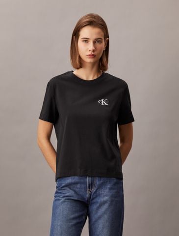 Calvin Klein - Áo thun thời trang CK nữ Core Essentials Monogram Embroidery Tee