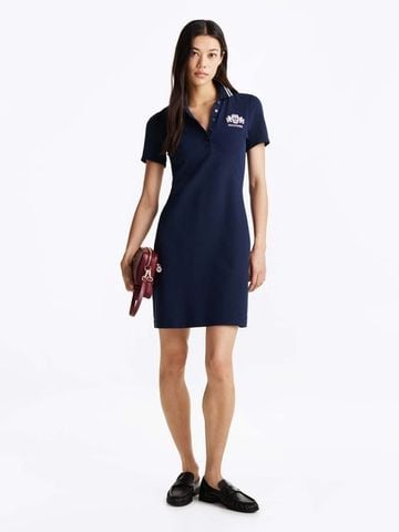 Tommy Hilfiger - Đầm polo tay ngắn nữ Varsity Graphic Polo Dress