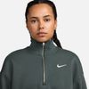 Nike - Áo ấm tay dài thể thao Nữ Phoenix Fleece Women's Oversized 1/2-Zip Crop Sweatshirt