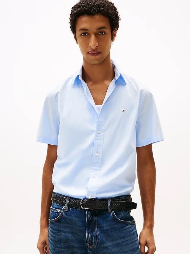 Tommy Hilfiger - Áo sơ mi tay ngắn nam Regular Fit Short Sleeve Shirt