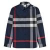 Burberry -  Áo sơ mi nam poplin co giãn họa tiết kẻ Somerton Check Cotton Shirt