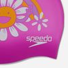 Speedo - Nón bơi trẻ em Slogan Printed Cap Swimming