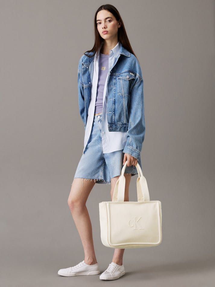 Calvin Klein - Túi xách CK nữ Canvas Utility Tote Bag