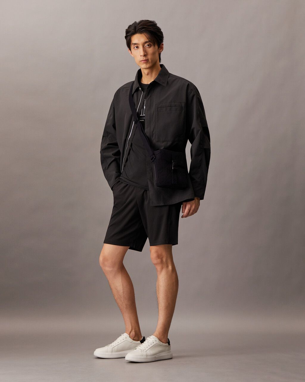 Calvin Klein - Túi đeo chéo CK nam Quilted Recycled Nylon Reporter Bag