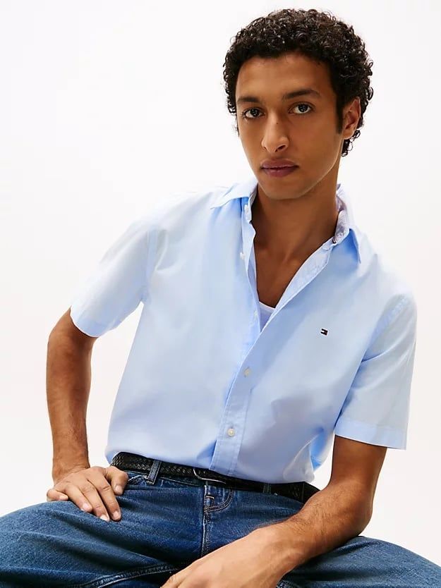 Tommy Hilfiger - Áo sơ mi tay ngắn nam Regular Fit Short Sleeve Shirt