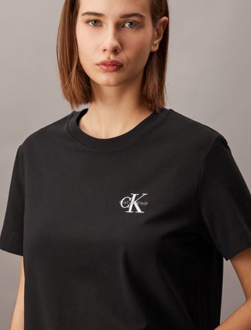 Calvin Klein - Áo thun thời trang CK nữ Core Essentials Monogram Embroidery Tee
