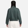Nike - Áo ấm tay dài thể thao Nữ Phoenix Fleece Women's Oversized 1/2-Zip Crop Sweatshirt