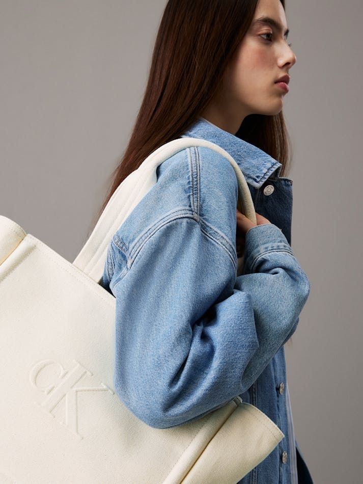 Calvin Klein - Túi xách CK nữ Canvas Utility Tote Bag