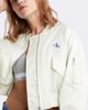 Calvin Klein - Áo khoác nữ Fabric Mix Sateen Bomber Jacket