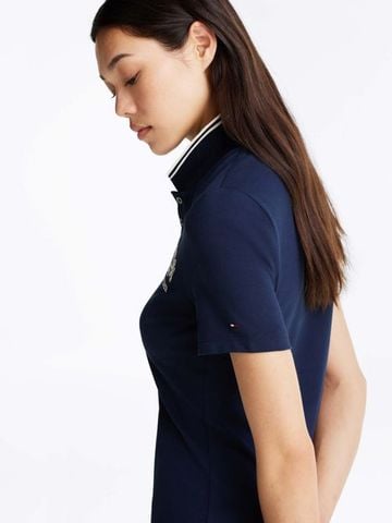 Tommy Hilfiger - Đầm polo tay ngắn nữ Varsity Graphic Polo Dress - 2