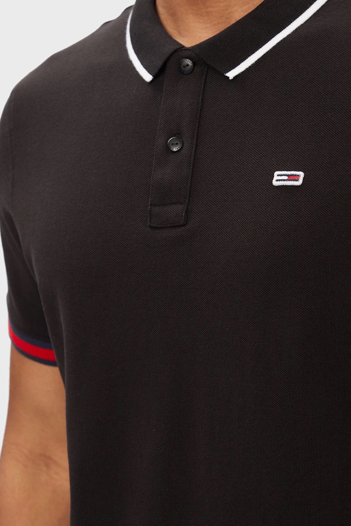 Tommy Hilfiger - Áo polo tay ngắn nam Premium Slim Flag Cuffs Polo