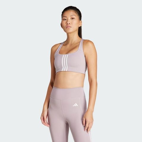 adidas - Áo ngực nữ hỗ trợ cường độ vừa Powerimpact Training Medium-Support 3-Stripes Bra