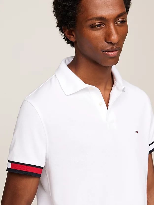 Tommy Hilfiger - Áo polo tay ngắn nam Hilfiger Flag Slim Fit Polo