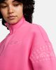 Nike - Áo tay dài Nữ Women's Fleece 1/2-Zip Cropped Sweatshirt