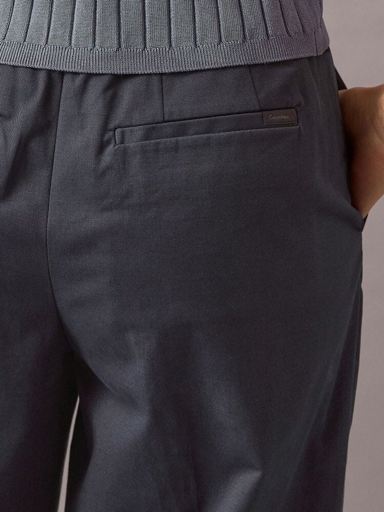 Calvin Klein - Quần tây dài CK nữ Cotton Chino Pleated Trouser