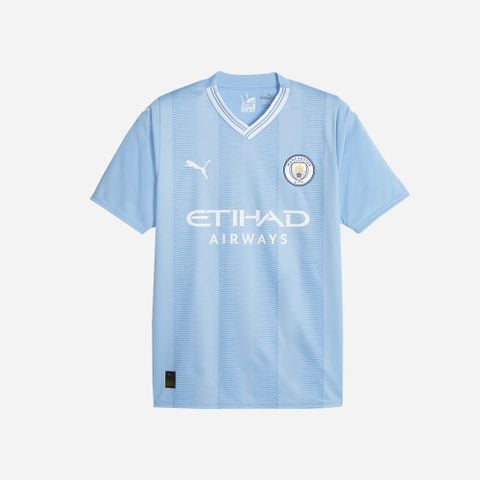 Puma - Áo tay ngắn đá banh nam Manchester City 23/24 Home Tee