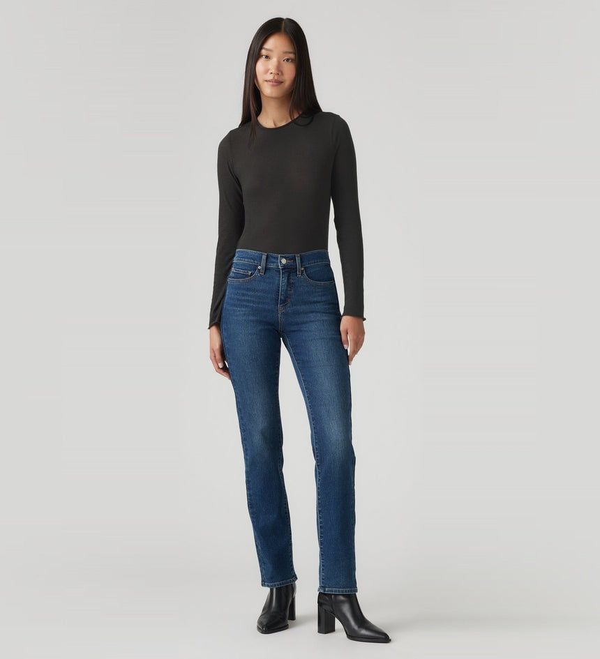 Levi's - Quần jeans dài ống đứng nữ Women's 314 Shaping Straight Pieced Jeans